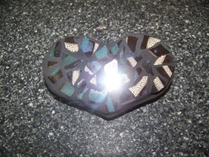 Black Heart Mirror Mosaic, by Jessy Kendall